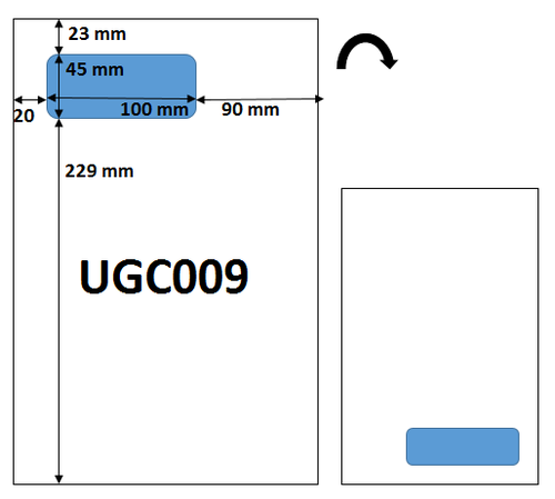 UGC09 500 feuilles étiquette intégrée 100 x 45 mm  cdiscount amazon