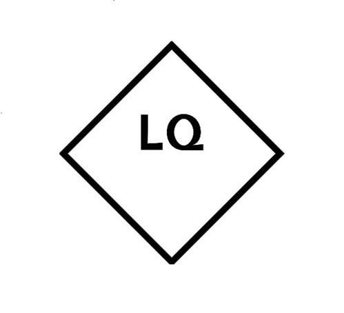 500 étiquettes normalisée  matière dangereuse quantité limitée LQ