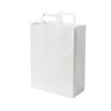50 sacs boutique  papier 11 litres avec poignée blanc