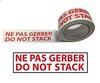 3 rouleaux adhésif ne pas gerber do not stack 50 x 100