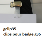 GCLIP35 50 clip vêtement pour badge G35
