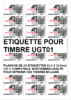 planche de 24 étiquettes pour timbre 63,5 x 33.9 mm MonTimbrenLigne