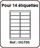 planche de 14 étiquettes 99.1 x 38.1 mm pour MonTimbrenLigne