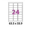 planche de 24 étiquettes bureautique 63,5 x 33.9 UGTE1 L7159
