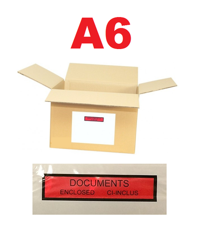 Pochettes A6 porte-document ci-inclus IMPRIMÉ