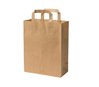 sac boutique papier 6 litres avec poignée marron 22X18X10