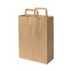 100 sacs boutique  papier 11 litres avec poignée marron