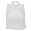 sacs boutique  papier 36 litres avec poignée blanc