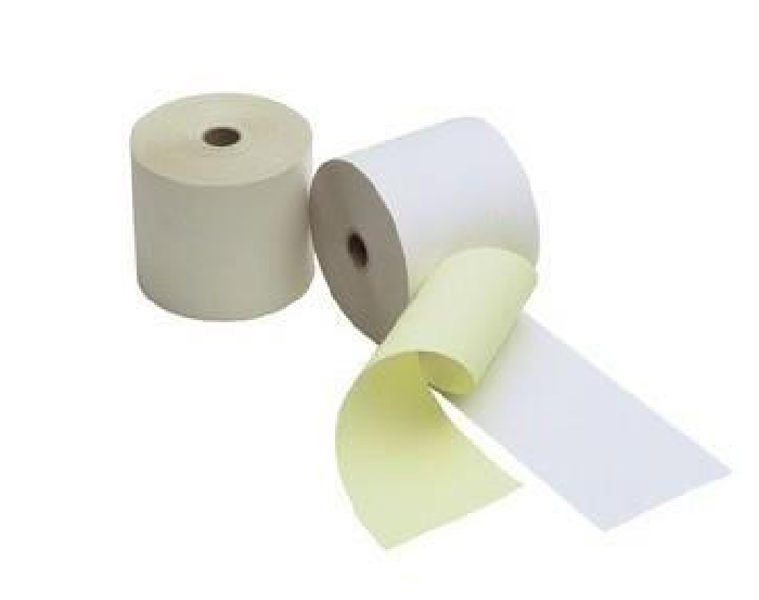 bobine papier Rouleaux 2 plis blanc jaune 76 x 70 x 12