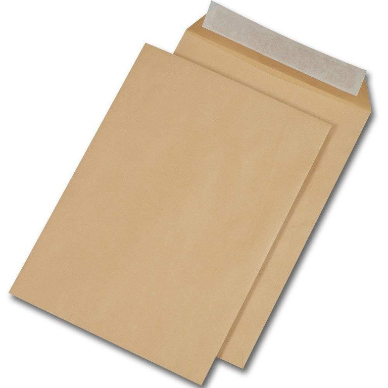 Enveloppe pochette courrier A4 papier kraft marron 90g 229 x 324
