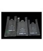 250 sacs  bretelle plastique noir 50 micron 45 x 26 cm