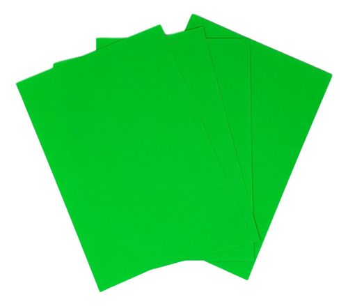 planche de 1 étiquette fluo vert autocollante 210 x 297