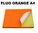 planche de 1 étiquette fluo orange autocollante 210 x 297