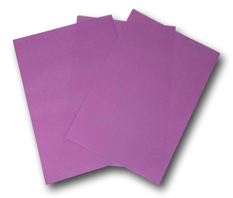 planche A4 de 1 étiquette autocollante violet mauve 210 x 297 mm