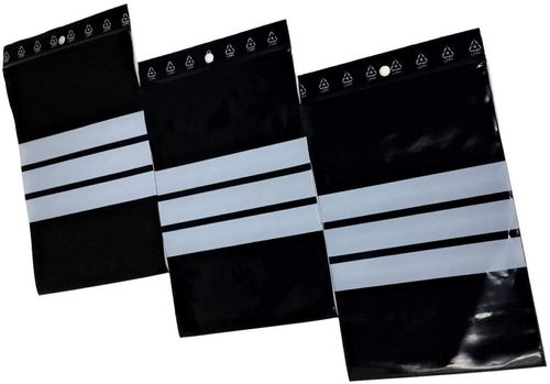Sachet  ZIP opaque noir 160 x 220 bande écriture